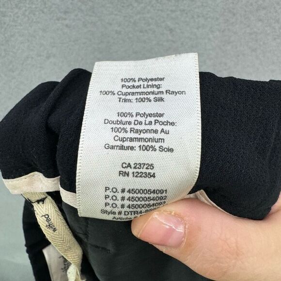 Aritzia Wilfred Crepe Darontal Pull On Pant Cropped Trousers Black Size 2 - Picture 8 of 13